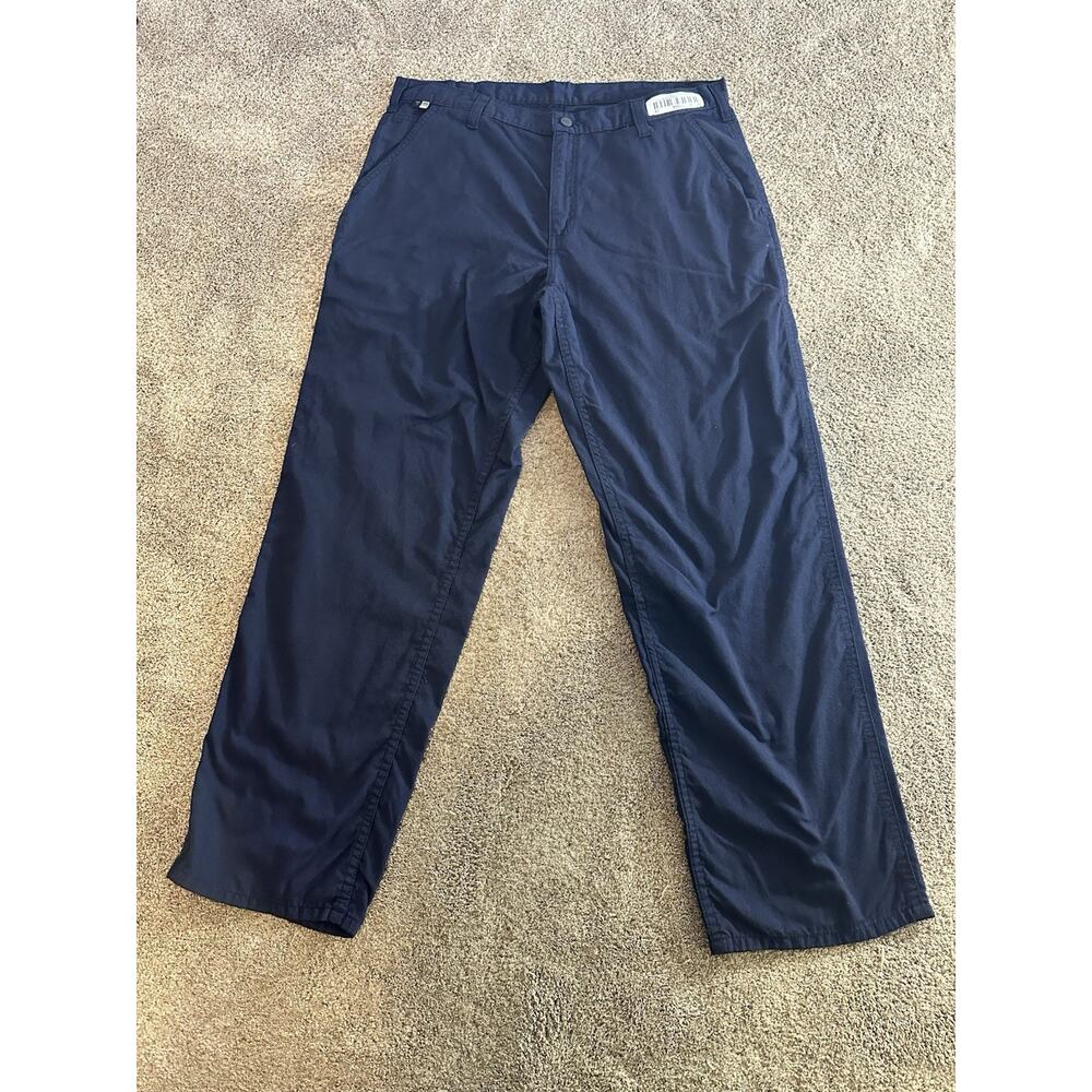 Carhartt FR Flame-Resistant Canvas Loose Fit Cargo Pants Mens 38x34 Navy Cat 2